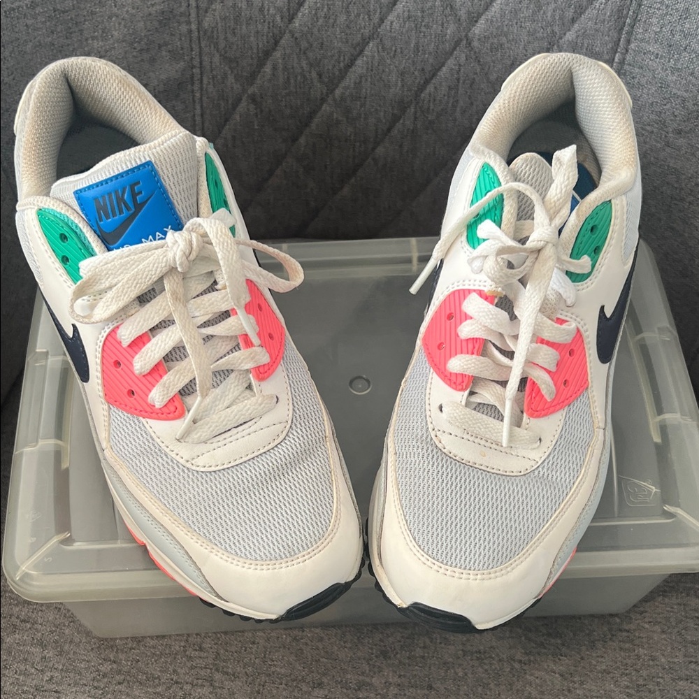Nike Air Max White with Pink and Green Highlights no box
